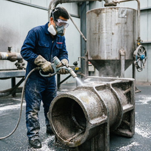 sandblasting and zinc
